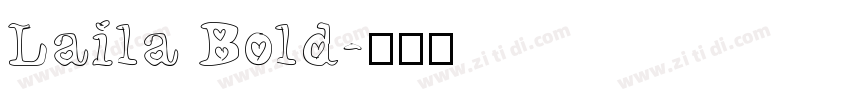 Laila Bold字体转换
